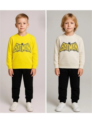 Lumino Batman Baskılı Erkek Çocuk Takım