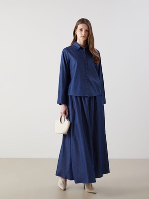 Lc Waikiki Yeni Sezon Beli Fermuarlı Jean Etek