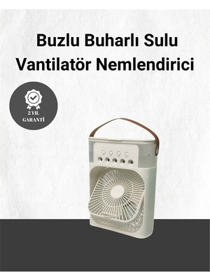 Spreyli Mini Masaüstü Fan | 500ML Su Hazneli, 3 Kademeli Soğutucu - Lisinya