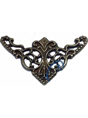 Vice Avm Dekoratif Köşe Süsü, Köşelik - Küçük, 19x34mm, Antik, 100 Adet TG-V 3850