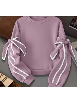 Başak Collection Kadın Uzun Kollu Ara Biye ve Fiyonk Detay Bluz