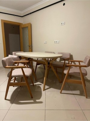 Sezbil Yemek Odası Masa Takımı Bohem Masa Takımı Ahşap Masa Takımı Ahşap Sandalye