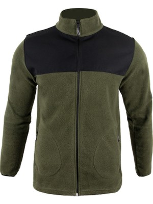 Tough Challenger Outdoor · Softshell Polar Avcı Montu · Siyah Haki · Erkek Mont · Tüylenme Yapmaz - SA35 001