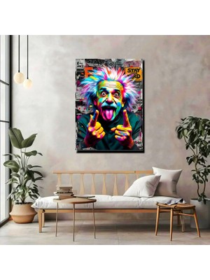 Artprinta Pop Art Bilim Ikonu Kanvas Tablo – Renkli Modern Duvar Dekoru
