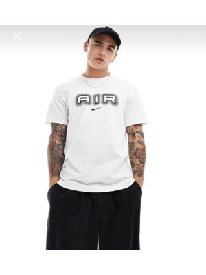 Nike Sportswear Swoosh Air Graphic FW24 Short-Sleeve Beyaz Erkek T-Shirt HM0185-100