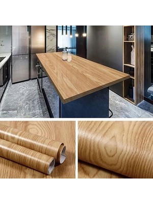 Katre46 Ahşap Görünümlü Duvar Kağıdı Kendinden Yapışkanlı 5 Metre