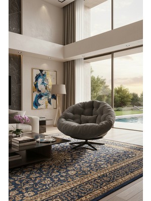 AVYNA Elysıa 360 Derece Dönen Mekanizmalı Tekli Koltuk Berjer & Yatak Olabilen Minder