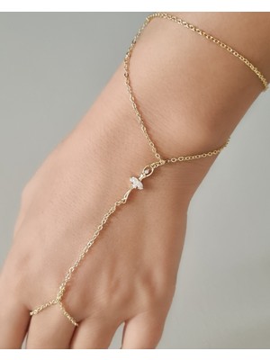 MoM's Collection Balerin Figürlü 14K Altın Kaplama Şahmeran