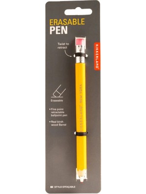 Kikkerland Silinebilir Siyah Mürekkepli Jel Kalem