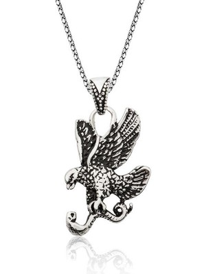 Bazarhane Gümüş Kartal Erkek Kolye