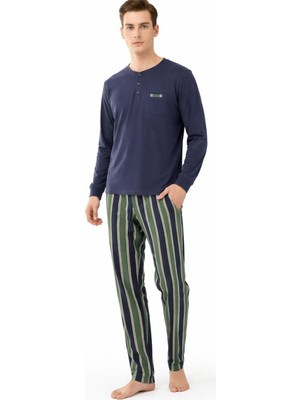 Erkek Pijama Takımı Çizgili