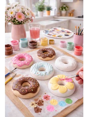 Boyanabilir Obje Cocuk Etkinlik Donut Set