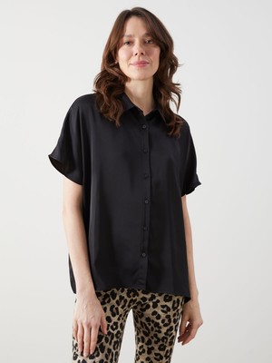 Lc Waikiki Yeni Sezon Oversize Saten Kadın Gömlek