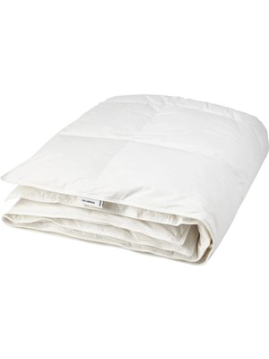 IKEA Fjällbräcka Tek Kişilik Yorgan , Beyaz, Ekstra Sıcak Tutar, 150X200 Cm, Kuş Tüyü