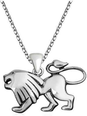 Bazarhane ​gümüş Aslan Kolye