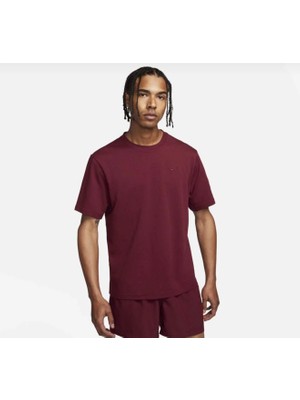 Nike Dri-Fit Primary Erkek Bordo Antrenman T-Shirt DV9831-619