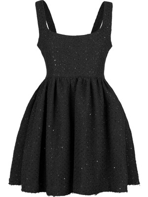 Lacenoa Tuvit Mini Elbise Siyah