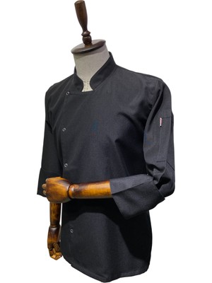 Acar İş Tex Erkek Siyah Şef Aşçı Ceket