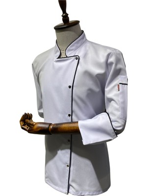 Acar İş Tex Kadın Beyaz Şef Aşçı Ceket