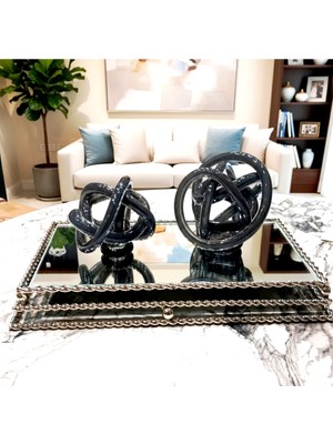 Özbience Şık Aynalı Garden Tepsi ile Bahçenize Zarif Dokunuş