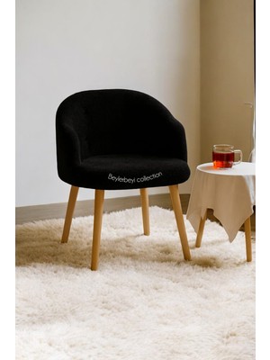 Beylerbeyi Gürgen Ahşap Ayak, Sırtlı Mini Berjer ,dekoratif Puff,çay Seti, Koltuk