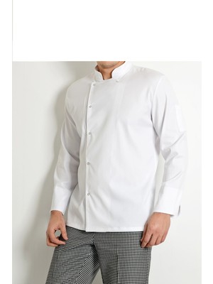 Acar İş Tex Erkek Beyaz Şef Aşçı Ceket