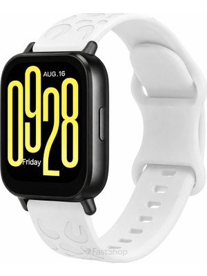 MMP Shop Xiaomi Redmi Watch 5 Active / Lite Uyumlu Leopar Desenli Soft Silikon Kordon