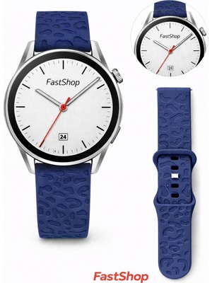 MMP Shop Huawei Watch Gt3 / Gt4 / Gt5 / Gt6 / Gt6 Pro 46MM Uyumlu Leopar Desenli Soft Silikon Kordon