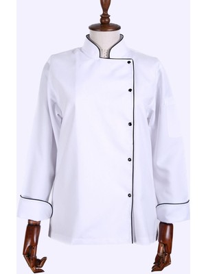 Acar İş Tex Kadın Beyaz Şef Aşçı Ceket