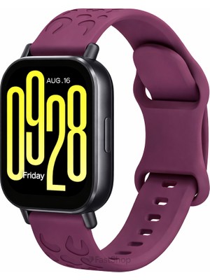 MMP Shop Xiaomi Redmi Watch 5 Active / Lite Uyumlu Leopar Desenli Soft Silikon Kordon