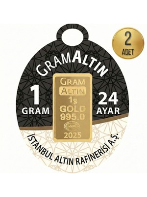 İAR 1 Gram Külçe Altın (2 Adet) 995 Saflık Sertifikalı