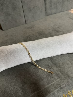 14 Ayar Taşlı Altın Bileklik