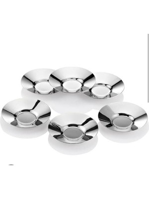 Özbience Paslanmaz Çay Tabağı, Şık ve Dayanıklı 6’lı Set