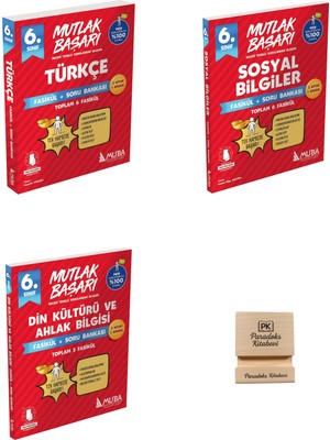 Muba Yayınları Mutlak Başarı 6. Sınıf Türkçe Sosyal Bilgiler ve Din Fasikül ve Soru Bankası 3lü Set+ Telefon Standı