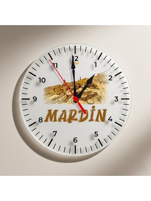 Zerya Mardin Şehri Tasarımlı Duvar Saati