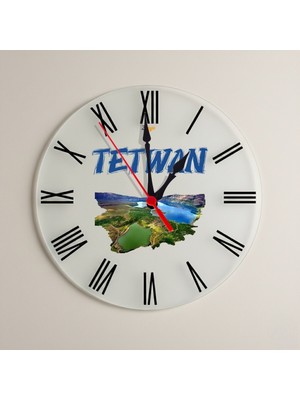 Zerya Tetwan Tatvan Şehri Nemrut Dağı Tasarımlı Roma Rakamlı Duvar Saati