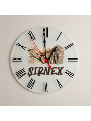 Zerya Şirnex Şırnak Şehri Tasarımlı Roma Rakamlı Duvar Saati