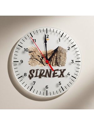 Zerya Şirnex Şırnak Şehri Tasarımlı Duvar Saati