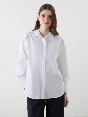 Lc Waikiki Yeni Sezon Oversize Poplin Kadın Gömlek