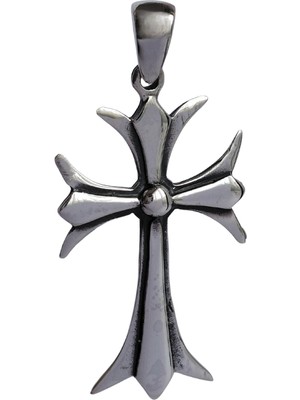 925 Ayar Gümüş Gotik Haç Tasarım Cross Kolye Ucu