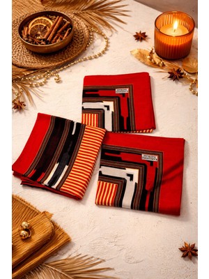 Seymen Bıçakçılık Keşan Desenli Eşarp | Şık ve Günlük Kullanıma Uygun 3'lü