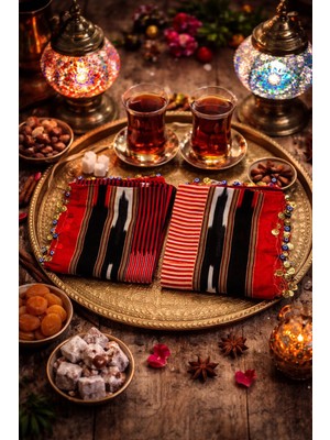 Seymen Bıçakçılık 1’li Karadeniz Yöresel Pullu Eşarp – Geleneksel Desenli, Otantik Tekli Eşarp