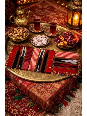 Seymen Bıçakçılık 3'lü Karadeniz Yöresel Pullu Eşarp – Geleneksel Desenli, Otantik Tekli Eşarp