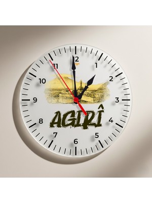 Zerya Agirî Ağrı Şehri Ishak Paşa Sarayı Tasarımlı Duvar Saati