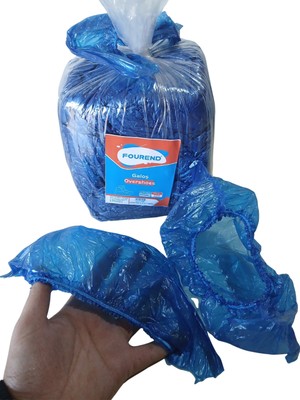 13 Micron Kaliteli Malzeme Tek Kullanımlık Mavi Galoş, Yırtılma kopma yapmaz