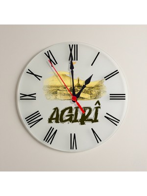 Zerya Agirî Ağrı Şehri Ishak Paşa Sarayı Roma Rakamlı Tasarımlı Duvar Saati