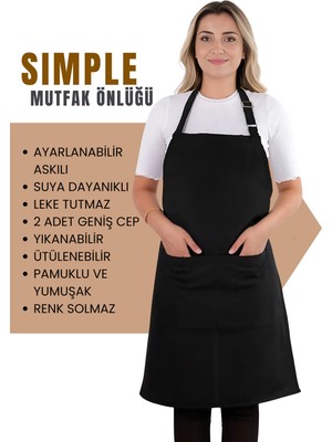 Özbience Şık ve Kullanışlı Ayar Askılı Mutfak Önlüğü, Pratik Koruma Sağlar