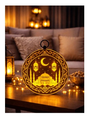 Pairla Gold Ramazan Temalı LED Işıklı Süsleme Seti Ramazan Süsleri, Ramazan Hediyem Ramazan Süsü