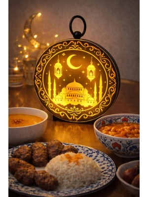 Pairla Gold Ramazan Temalı LED Işıklı Süsleme Seti Ramazan Süsleri, Ramazan Hediyem Ramazan Süsü