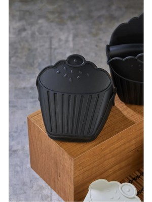 Özbience Iki Adet Siyah Isı Yalıtımlı Silikon Fırın Eldiveni Seti